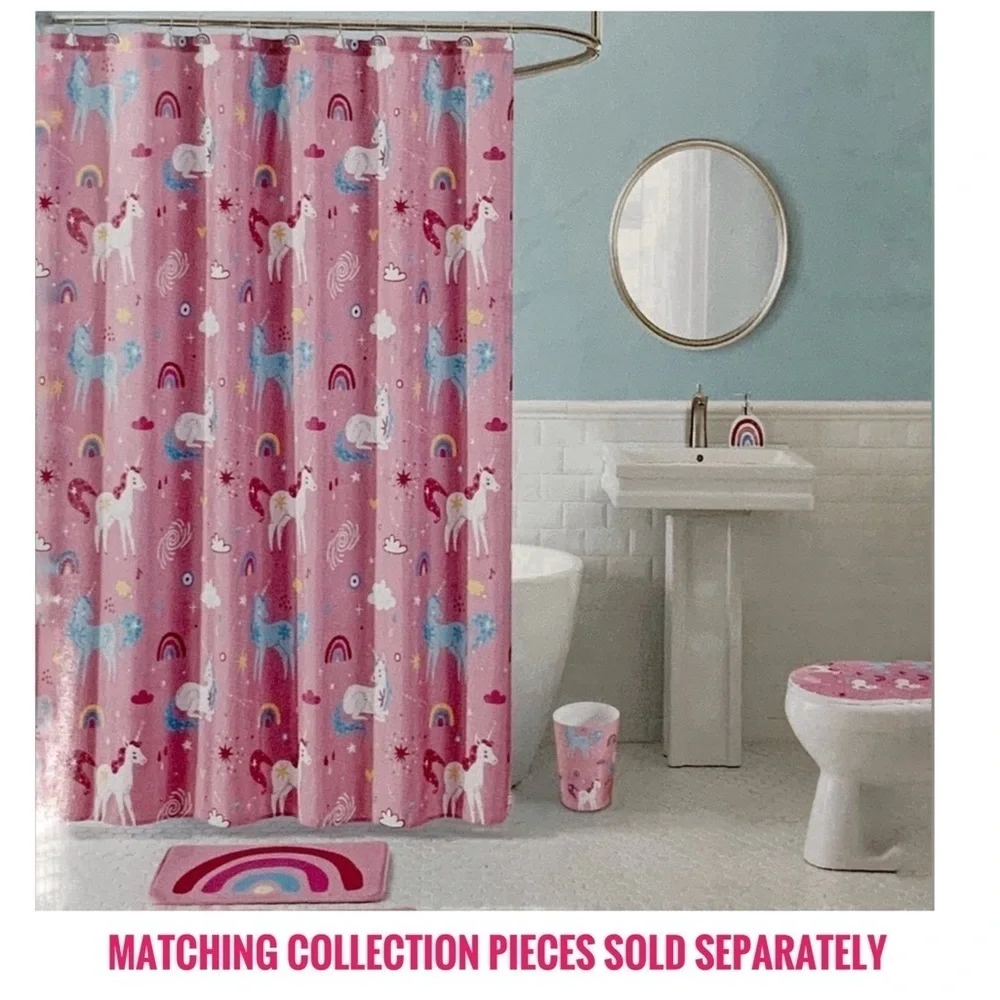 Matt & Maddie Rainbow Kids Bathroom Rug Memory Foam NonSlip Rectangle 17x24 In